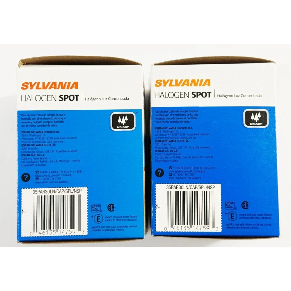 SYLVANIA‎ 35PAR30LN/CAP/SPL/NSP Light Bulbs LOT OF 2